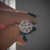 Novo Diamond Diamond Heart e Arrow Round Anning Gift Gift Ring Ring Ring Ring