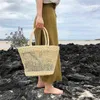 Fashion Women Summer Straw Large Tote Bag Hollow Out Beach Shoulder Bag Handbag Storage Basket G220607