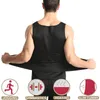 Men's Body Shapers Men's Sweat Sauna Vest Waist Trainer Shaper Neoprene Tank Top Compression Shirt Workout Fitness Back Support Gym Cors