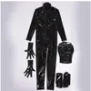 صائغ جسم الرجال 4pcs/مجموعة Wetlook PVC PVC bodysuit اللياقة البدنية كمال الأجسام لبناء الملابس المشكل الكامل معطف zentai ضيق القطط للملابس الداخلية