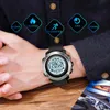 Relógios de pulso SKMEI Relógios esportivos ao ar livre Moda Bússola Relógio digital masculino Bluetooth Frequência cardíaca Fitness Relógio masculino