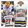 Kob 18 Jake Evans Hockey Jersey 40 Cal Petersen 26 Steven Fogarty 9 Anders Lee 5 Robbie Russo 21 Bryan Rust Stitched Ice Jersey Nd College