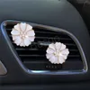 Camellia Car Air Conditioner Decoration Pearl Flower Perfume Folder Home Bedroom Camellia Japonica Flowers Decor Supplies BH6696 WLY