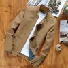 Frühling Herbst Jacke Für Männer Casual Mantel Leichte Baumwolle Mäntel männer Dünne Stehkragen Bomber Jacke Street Fashion Slim fit Plus Größe