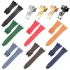 Watch Bands Gummi-Silikongurt für C-ASIO GA-2100 2110 Serie Watchband Black Red Orange Armband mit Metall-Hülle-Zubehör HELE22