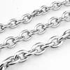 Kedjor Charm Valfri Storlek 7"-40" 11/13/15 mm 316L Rostfritt stål Heavy Link Silver Färg Oval Rolo Chain Herr Halsband SmyckenChai