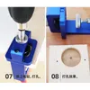 전문 핸드 툴 세트 35mm 목공 힌지 홀 오프너 고정 장치 보링 지그 드릴링 가이드 로케이터 옷장 문 캐비닛 카펜터 t