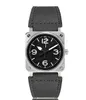Hommes montres Br Brand Leather Quartz Watch Fashion Sport Mens Large Dial Wristwatch Reloj Hombre Clock Male Relogie Masculino 01275499149