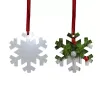 Süblimasyon boş Noel süsü çift taraflı xmas ağacı kolye çok şekilli alüminyum plaka metal asılı etiket tatilleri dekorasyon zanaat 0618