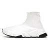 DESINGER SOCK SHOES WOMENS MENSフラットランニングシューズブラックシューズベージュクリアソールボルトグラフィティレースアップソックスブーツLuxurysデザイナープラットフォームスニーカー