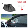 Capas da porta da tela da janela do carro Janela lateral da frente/traseira da tampa do sol UV Sombra Moshes Mosquito Net para Campo para Baby