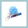 Key Rings Card Grabber Household Self Defense Keychains Women Fashion Cute Credit Cards Pler Pompom Acrylic Debit Bank Keychainshop Dhuki