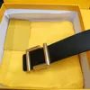 Fashion Mens Belt Classic Top Layer Leather Belts Luxury Antique Gold Buckle Width 3 8cm Length 105 To 125cm 225R