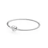 Women 925 Sterling Silver Bangle Fit Pandora Beads Charms Luxury Jewelry Designer Bracelet with logo Original Box