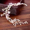 Hair Clips & Barrettes Bride Band Pearl Wedding Jewelry Headband Handmade Bridal Accessories Rhinestone Flower Tiara Women's JewelryHair