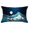 Van Gogh nuit étoilée housses de coussin 30x50 impression numérique lever du soleil paysage taie d'oreiller pour la maison canapé chaise taie d'oreiller décorative 220816