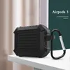 Nowa obudowa silikonowa z haczykiem dla Apple Airpods 3 Pro 1/2 ochrony osłony wstrząsowej grube słuchawki torebki