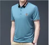 2022 yaz erkek polo gömlek Kore versiyonu rahat nakış yaka erkek t-shirt moda trendi gençlik erkek giyim