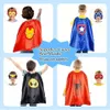 102 designs Superhero Cape and Mask Christmas Halloween Costume Double Sided Birthday Party Dress Up Cosplay Mask For Kids Children Favor Mystery Gift