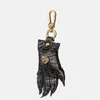 Genuine Leather Key Chains Rings Crocodile Paw Bag Decoration Car Keychains Holder Silver Metal Backpack Handbag Pendant Keyring G278m