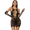 Womens Backless Bandage Bodycon Jurk Dames Zomer Mesh Sexy Avondfeest Clubwear Slanke Korte Mini Jurk 220705