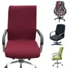 Cubre la silla de color sólido cubierta de la oficina de la oficina giratoria protector de sillón de sillón anti-drey siamese asiento casechair