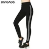 BIVIGAOS Korean Thin Modal Workout Leggings Pants High Stretch Parallel Bars Printed Black Sport Leggings Women Sexy Leggings 210820