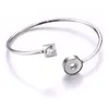 Charm armband est snap armband fit 12mm knapp smycken verklig rostfritt stål manschett kristall unisex diy presentscharm inte22