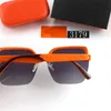 Designer Sunglasses Womens Fashion Goggles With Box High Quality PC Half Frame Polarized Decorative Sunglass Men Ladies Glasses