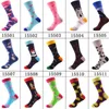 Herrar strumpor m￤n roliga tecknade flamingo hund gitarr hamburger leopard tryck rand glad skridskor harajuku gata stil hip hop bomull sockmen's