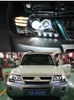 LED-huvudlampan för Mitsubishi Pajero V73 20 04-20 16 Montero strålkastare Turn Signal Lampe LED High Beam Lens Daytime Running Light