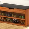 Armoire à vêtements Rangement japonais simplicité armoires à chaussures coussin chambre en bois classique Meuble De Rangement meubles OC50XGClothing