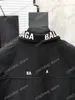 22SS homens homens designers jaquetas paris colar letra de algodão impressão tecido de algodão homem lapela de rua streetwear preto s-2xl