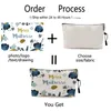 Wedding Party Personal Custom DIY Cosmetic Bag Makeup Pouch Travel Girl Women Toiletries Organizer Pencil Cases Gift 220704