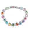 Mit Kristallen von Swarovski Charm Armbändern für Frauen Mode farbenfrohe berühmte Markenschmuckzubehör -25067 verschönert