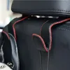 Decorazioni per interni Gancio per auto Sedile posteriore Poggiatesta Supporto per gancio Pelle in microfibra Multifunzionale Per borse Portafogli Bevande EccInterno