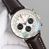 Mens Watches Quartz hareketi izle 43mm paslanmaz çelik kayış kol saat
