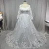 Other Wedding Dresses Gorgesous Long Sleeves Ball Gown Lace 2022 Bridal Celebrity Vestido De Noiva Robe Mariee Plus SizeOther