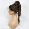 Tressé 360 dentelle avant perruques synthétiques boîte perruque tresses tressage africain avec des cheveux de bébé queue de cheval cheveux 2022 nouveau Style