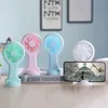 Cute Portable USB Chargeable Mini Fan Handheld Fans Summer Outdoor Indoor Students Classroom Fan With Base