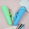 Fidget Toys New Multifunctional Caterpillar Silicone Stationery Box Decompression Bubble Music Storage Pen Bag Bubble Wholesale