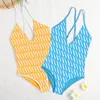 Diseñador Swimsuits para mujer Sexy bikinis letras irregulares trajes de baño PUSH UP PUSH ARRILETED MUJERES DE BAÑO POR PIEZA