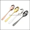 Spoons Flatware Kitchen Dining Bar Home Garden Creative Stainless Steel Novelty Coffee Sugar Skl Tea Drop Delivery 2021 Sq6Zr