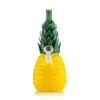 Bong in vetro narghilè a forma di ananas da 9,4 pollici con bocchino verde, percolatore a stelo diffuso, giunto femmina da 14 mm