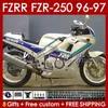 Боди набор для Yamaha FZR250R 96-97 FZRR FZR 250R 250RR FZR 250 R RR 96 97 BODYWORD 144NO.35 FZR-250 FZR250 R RR FZR250RR FZR250-R FZR-250R 1996 1997 FARING WHITE GLOSSY