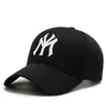 Ny mode bomullsbaseballmössa mitt brev broderade män kvinnor solskyddsmedel hatt platt bill hip hopvatten snapback hattar gorras