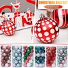 30pcs Christmas Decorations Balls Tree Ornaments Large Foam Styrofoam Decoration Toys on the tree 6cm Ball Baubles Y201020