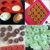 3D -silikon bakverk mögel oval formad silikon choklad mögel bakning pannade handgjorda tvål mögel donut magasin muffin koppar kakform mögel 220517