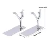 Hooks Rails Book Ends Office Home Barhooks Hookshooks를위한 독특한 사람 디자인 금속 북 엔드