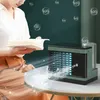 Soğutucu Su Küp Mini Taşınabilir Ev Ofis Sessiz Klima Fan Masaüstü Sprey Cooler217W